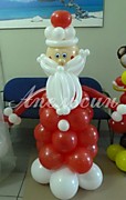 Дед Мороз из шаров высота 1,4 метра стоимость 1000 руб.