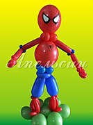 Фигура из шаров "Человек-Паук" высота 1,4 метра .
