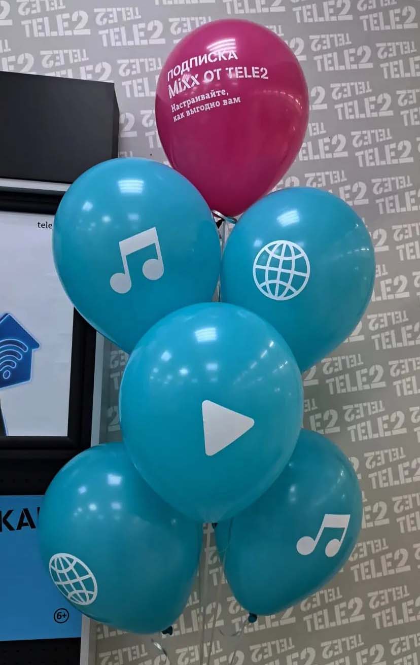 Наклейка на латексном шаре